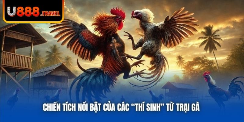 Chiến tích nổi bật của các “thí sinh” từ trại gà